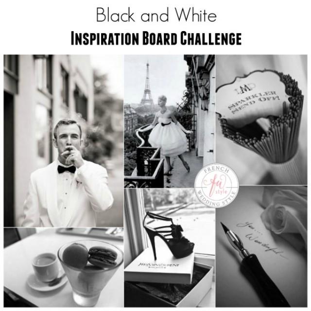 Black And White Inspiration Board Challenge Weddbook