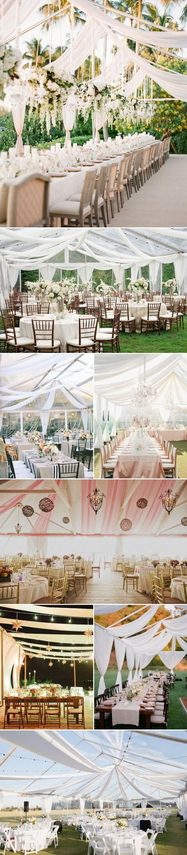 40 Beautiful Ways To Decorate Your Wedding Tent