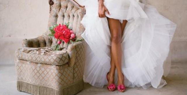 wedding photo - Renkli Gelin Ayakkabısı