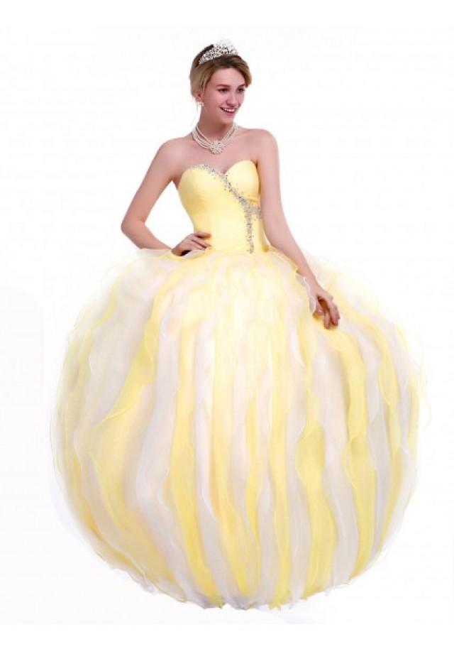 wedding photo - Sweetheart Floor Length Sleeveless Ball Gown Prom Dress
