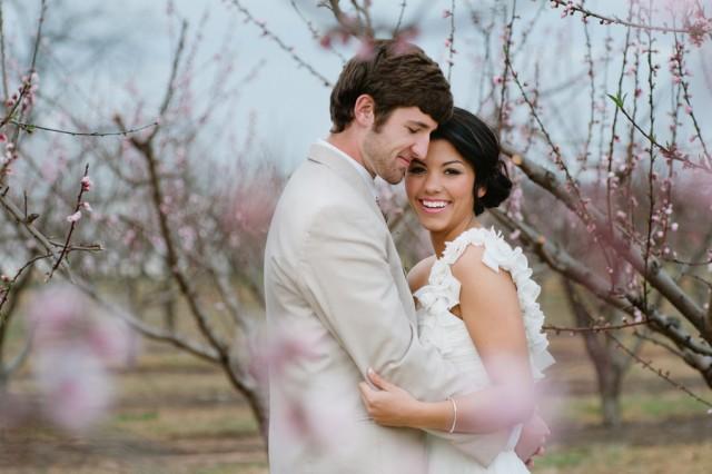 wedding photo - Romance on a Georgia peach farm