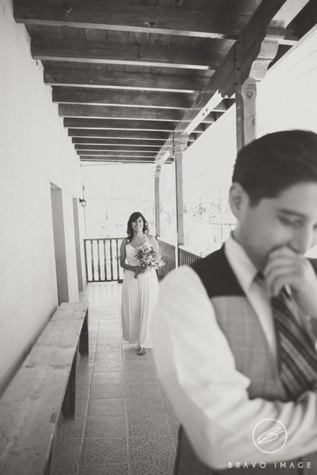 wedding photo - First Look
