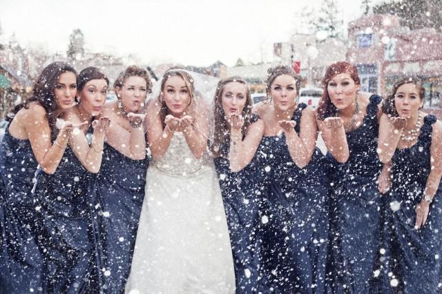 wedding photo - NYE Snow