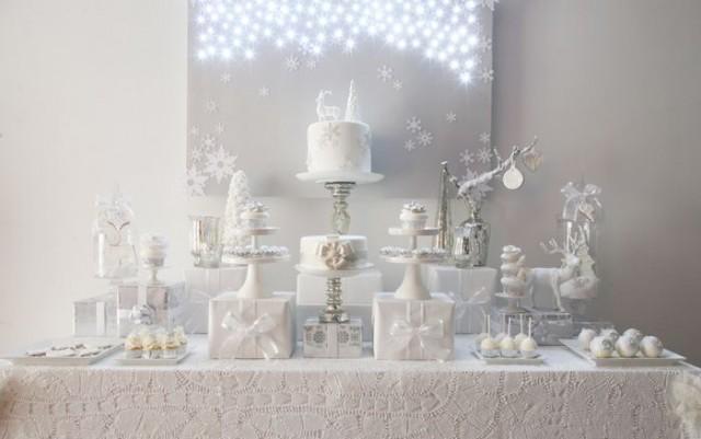 wedding photo - Winter Wonderland Guest Dessert Feature