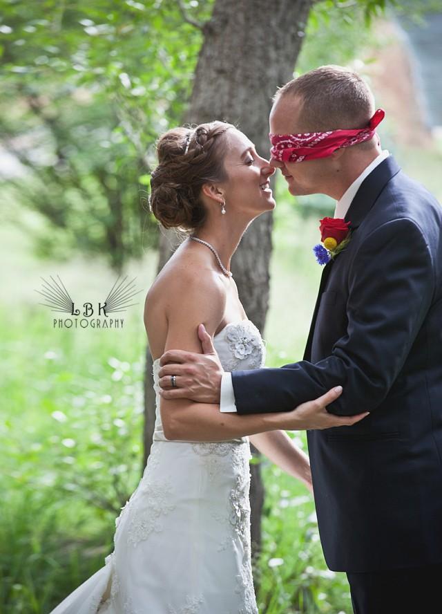 wedding photo - Blindfolded