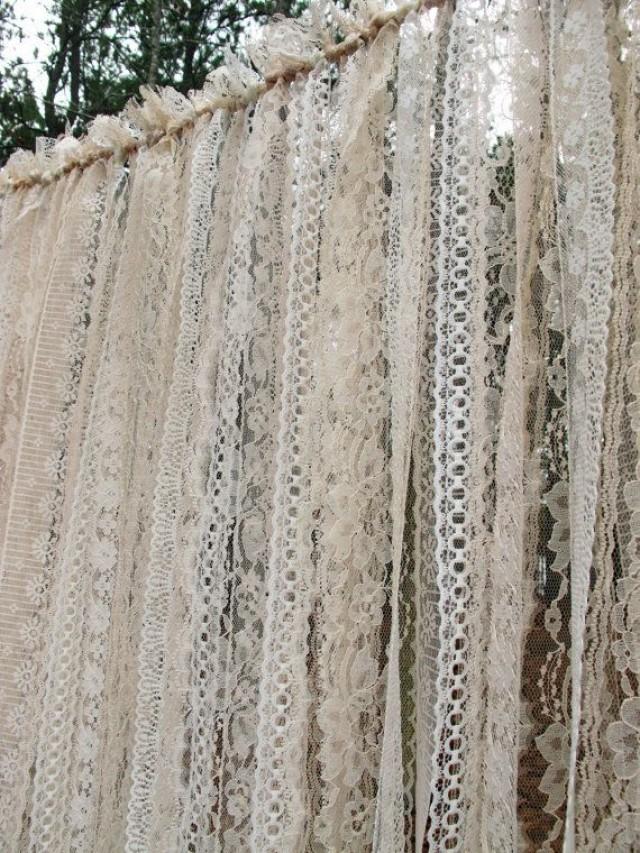 wedding photo - Lace Backdrop Garland For Weddings And Events