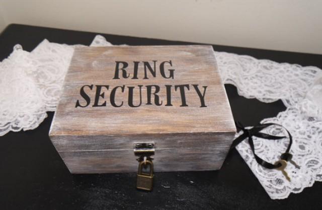 Ring Security Ring Bearer Wedding Ring Box, Ring Bearer Ring Box, Ring