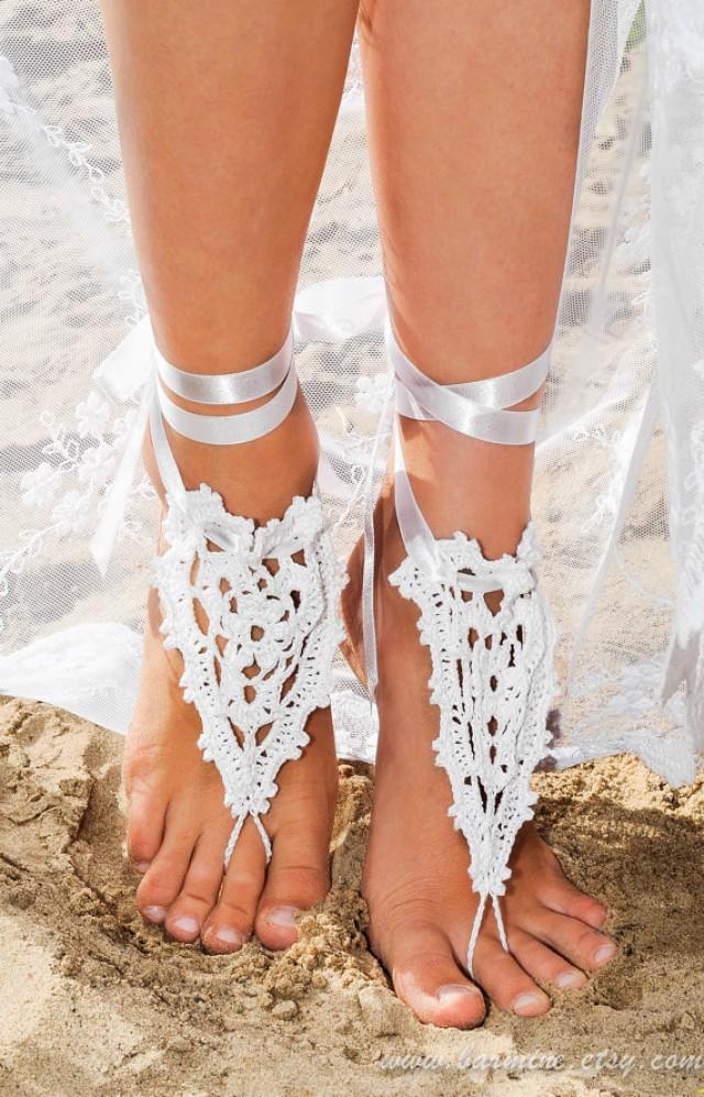 white beach heels