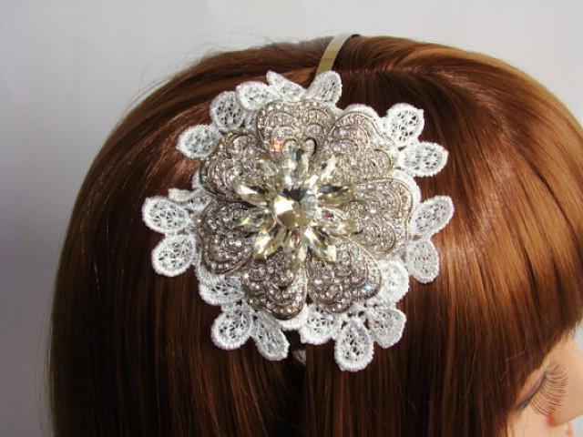 wedding photo - Crystal Wedding Headband - Rhinestone Bridal Headband - Bridal Headpiece - Rhinestone Headpiece - Vintage Headband