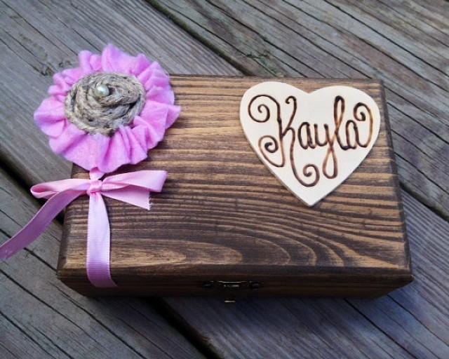 wedding photo - bridesmaid gift box - 6 personalized bridesmaid