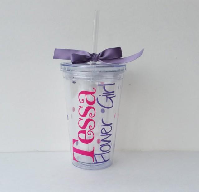 flower girl tumbler