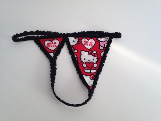 Hello Kitty Hearts Thong G String Bachelorette Party Bridal Birthday Wedding Gift Idea Valentine S Day 2220949 Weddbook