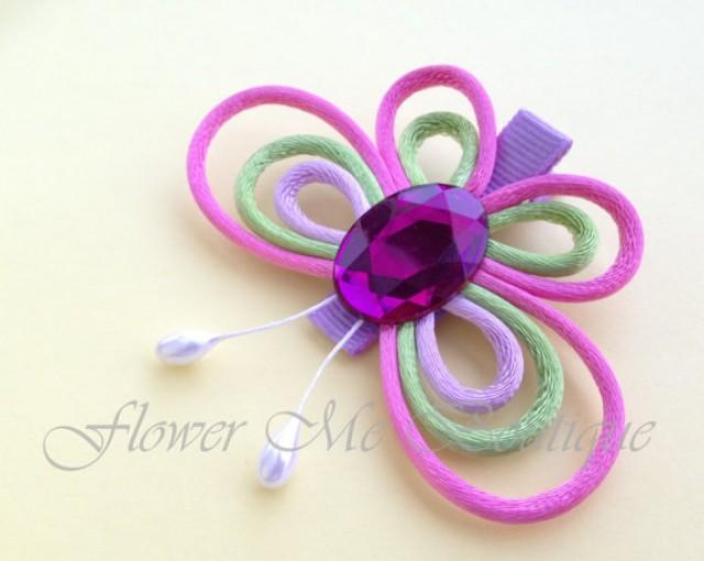 Butterfly Clips Hair Bows Hair Clips Flower Girl Hair