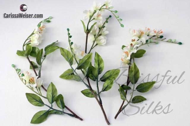 one crowns  artificial clusters flower lot   flower flowers crowns vinca cream white lot