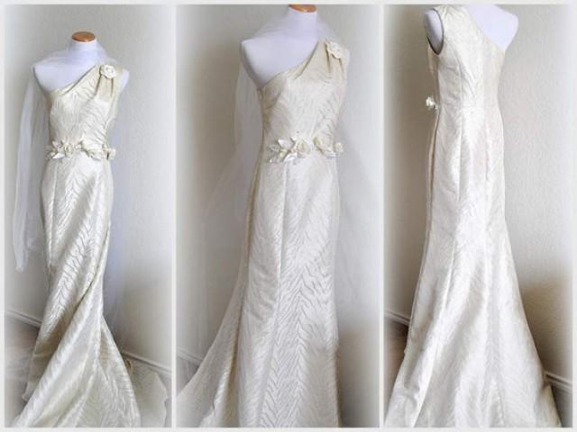 Grecian Wedding Dress Bridal Gown Floral Evening Dress Embellished
