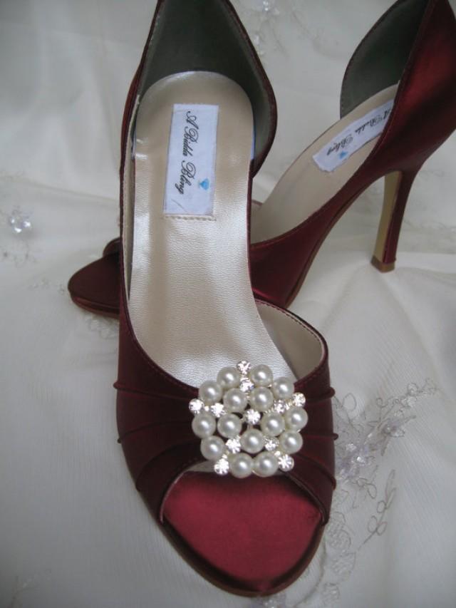 apple red wedding shoes