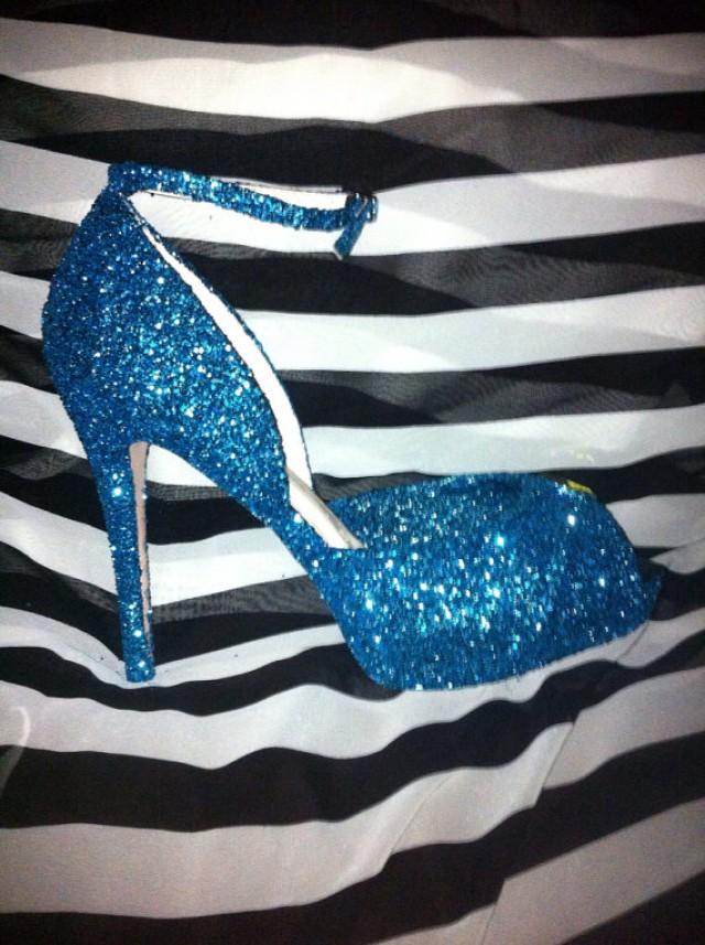 blue swirl heels