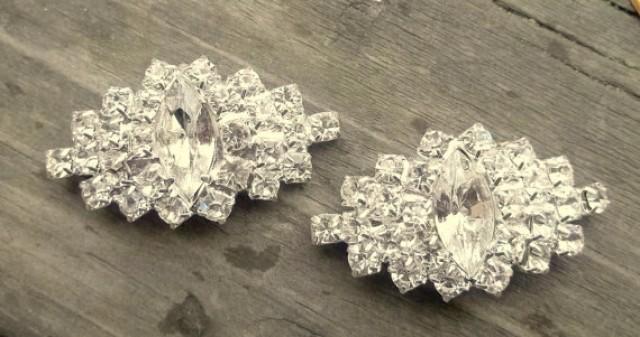 wedding photo - Wedding Rhinestone Shoe Clips - Bridal Shoe Clips, Rhinestone Shoe Clips, Crystal Clips for shoes, pumps Best Seller