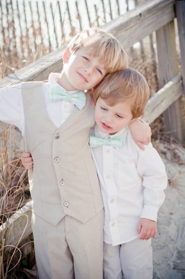 wedding photo - Custom Boys Ring Bearer Outfit--Vest and Pants--Portraits, Church--Available in a Variety of Colors---Size 12mth-4T---Perfect for Weddings