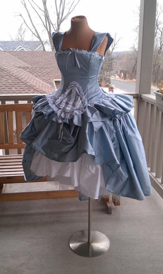 Alice In Wonderland Wedding Gown Corset Fairytale Dress