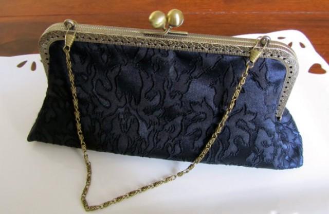 navy blue clutch purse for wedding