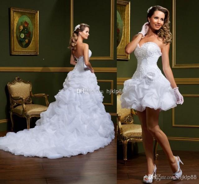 2014 New Vestido De Noiva White Ball Gown Wedding Dresses