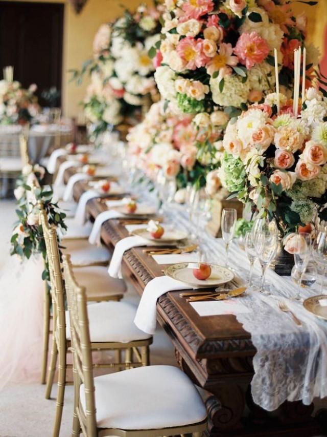wedding photo - Fabulous Long Wedding Tables