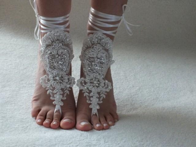 Ivoire Pearl Mariage De Plage Sandales Aux Pieds Nus Romantique ... Ivoire Pearl Mariage De Plage Sandales Aux Pieds Nus Romantique ...