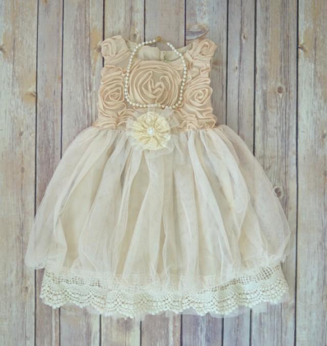 -girl-dress-ivory-toddler-dress-rustic-wedding-dress-easter-dress ...