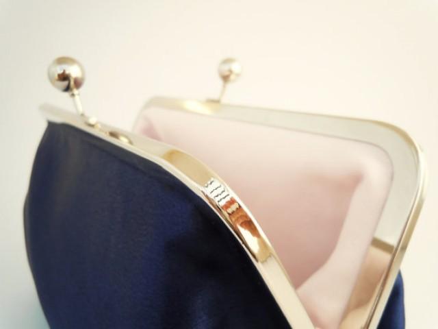 Silver clutch purse for bridesmaids