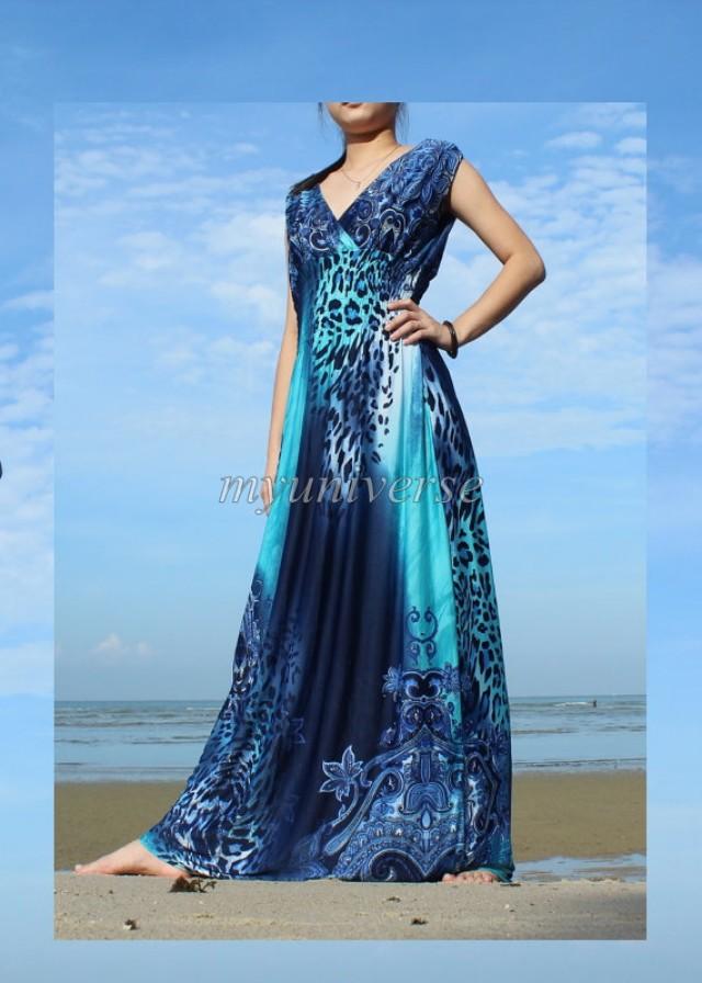 plus-sizes-clothing-blue-maxi-dress-women-long-dress-prom-dress ...