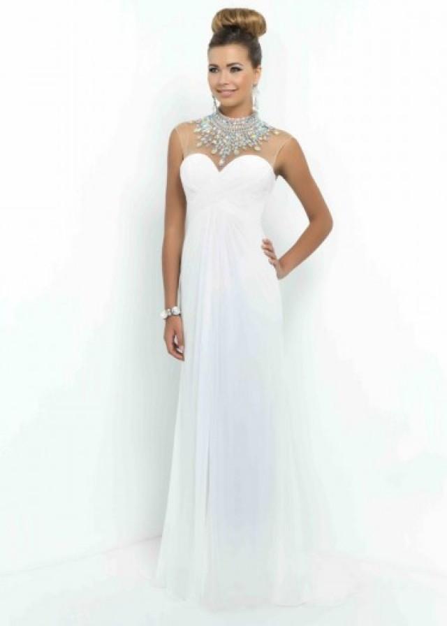 wedding photo - Fashion Cheap White Ruched Sweetheart Beaded High Neck Sheer Back Formal Dress