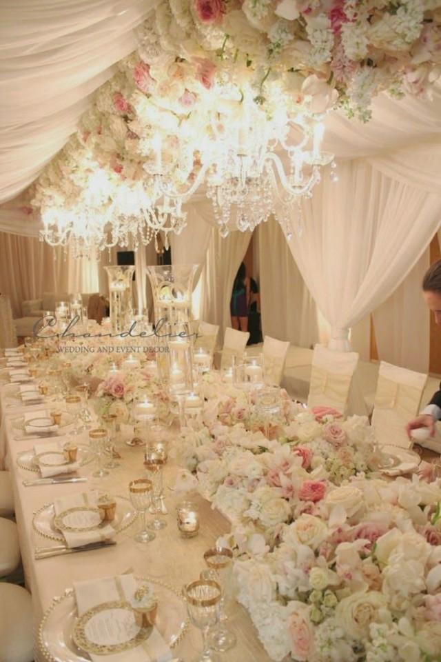 wedding photo - Taking Your Wedding To The Next Level With Chandeliers