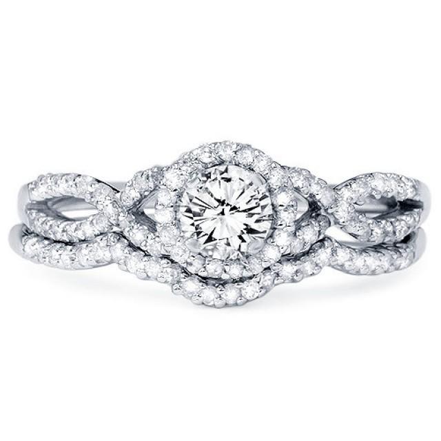 diamond-70ct-infinity-engagement-ring-wedding-band-set-matching ... diamond-70ct-infinity-engagement-ring-wedding-band-set-matching ...