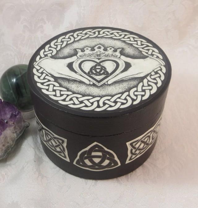 celtic claddagh round box wedding handfasting ring bearer box wicca pagan medieval jewelry box engagement ring box crystal storage 2257076 - Wiccan Wedding Rings celtic claddagh round box wedding handfasting ring bearer box wicca pagan medieval jewelry box engagement ring box crystal storage 2257076 - Wiccan Wedding Rings