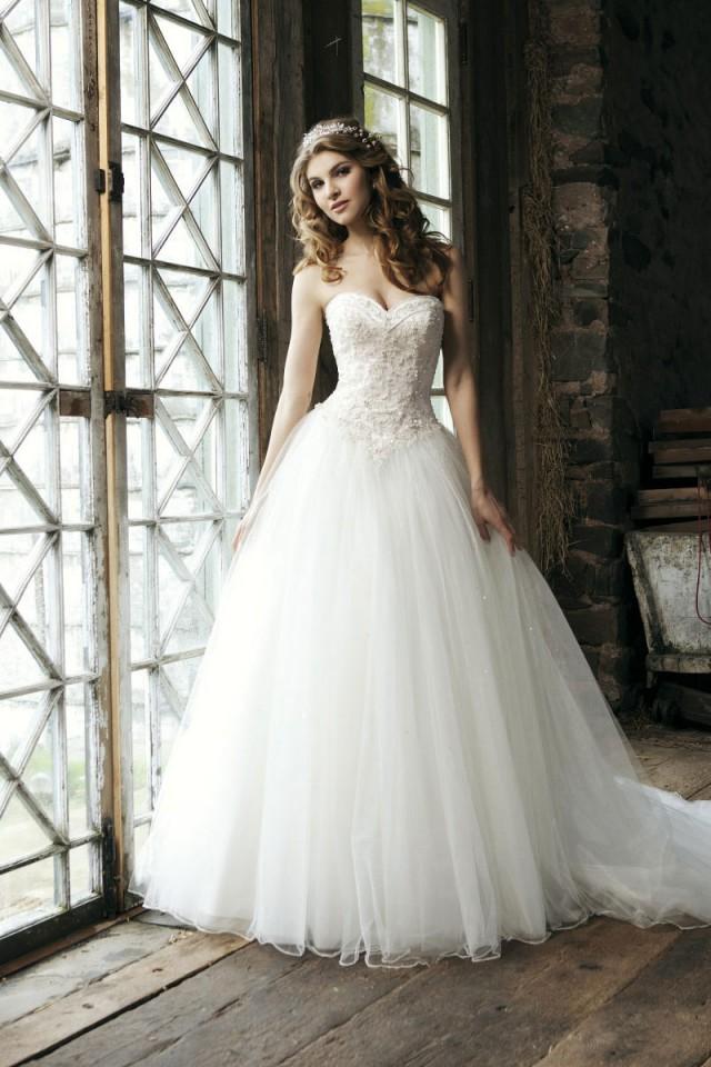 bridal beading gown tulle exquisite wedding dress - Cheap-dressuk.co.uk