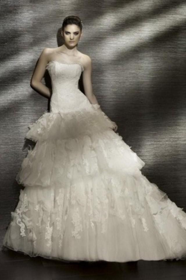 wedding photo - Zipper Tantalizing Tulle Applique A-Line Sleeveless Bridal Wedding Dress Lace