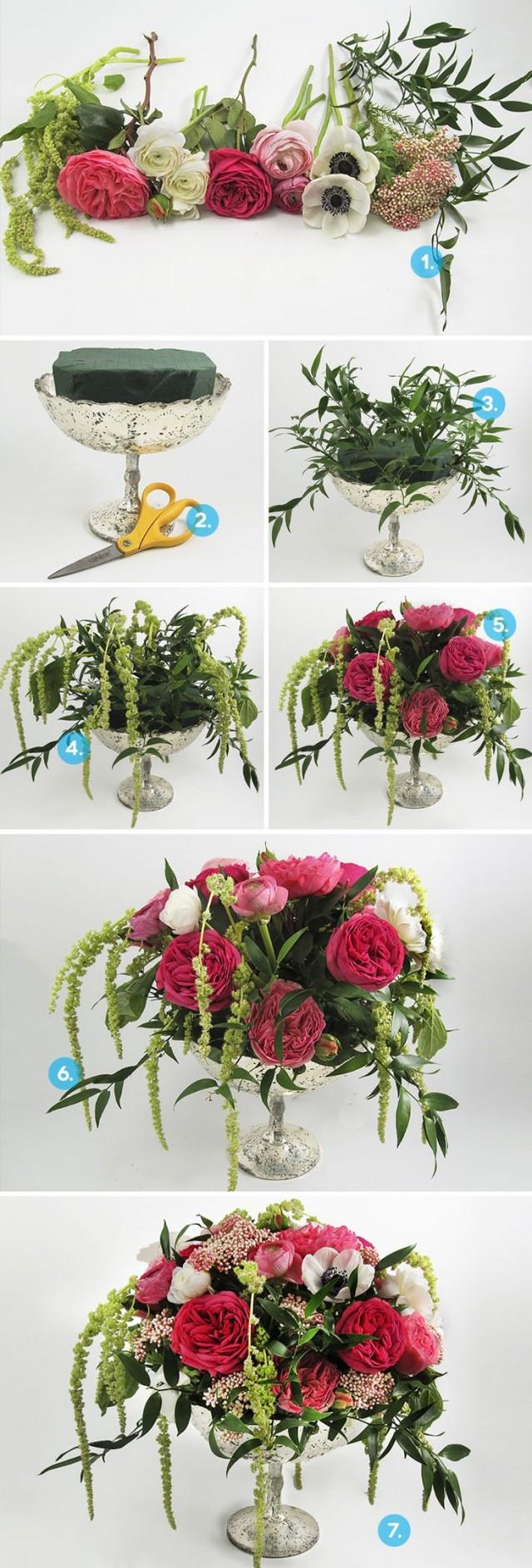 wedding photo - How To: Create A DIY Anemone Centerpiece