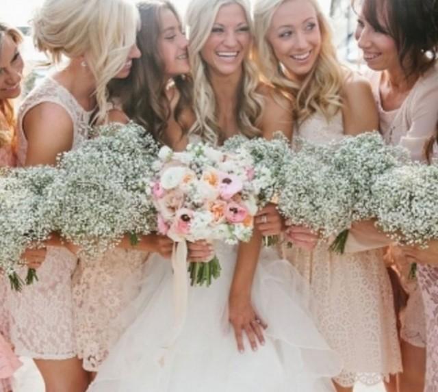 wedding photo - A Sweet, Easy Way To Do Mix-and-Match Bridesmaid Dresses