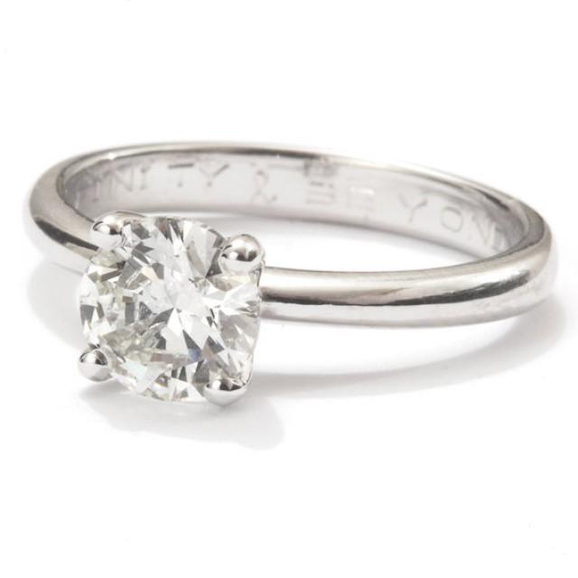 1 Carat Diamond Solitaire Engagement Ring 