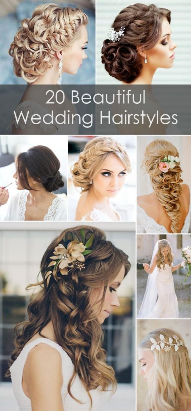 wedding photo - 20 Creative And Beautiful Wedding Hairstyles For Long Hair