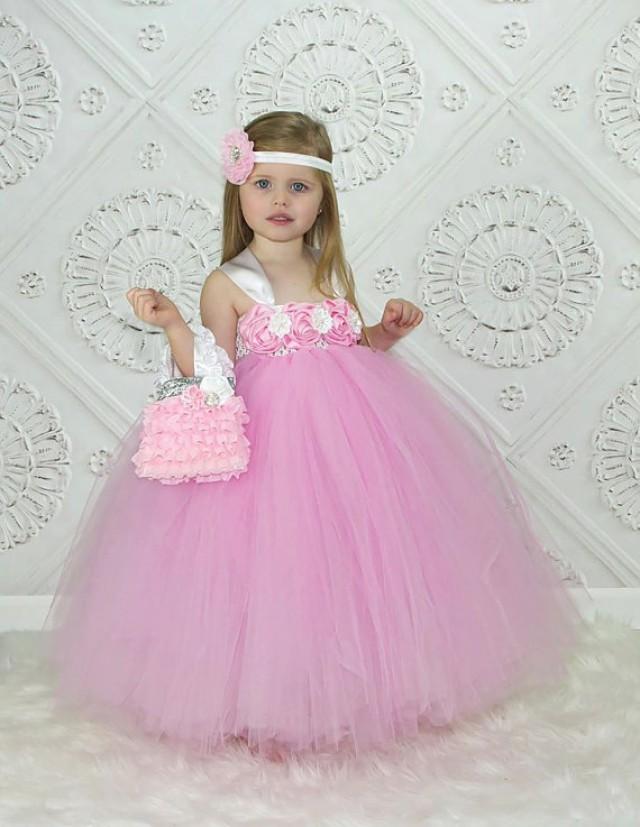 White flower girl dresses tutu White flower girl dresses tutu