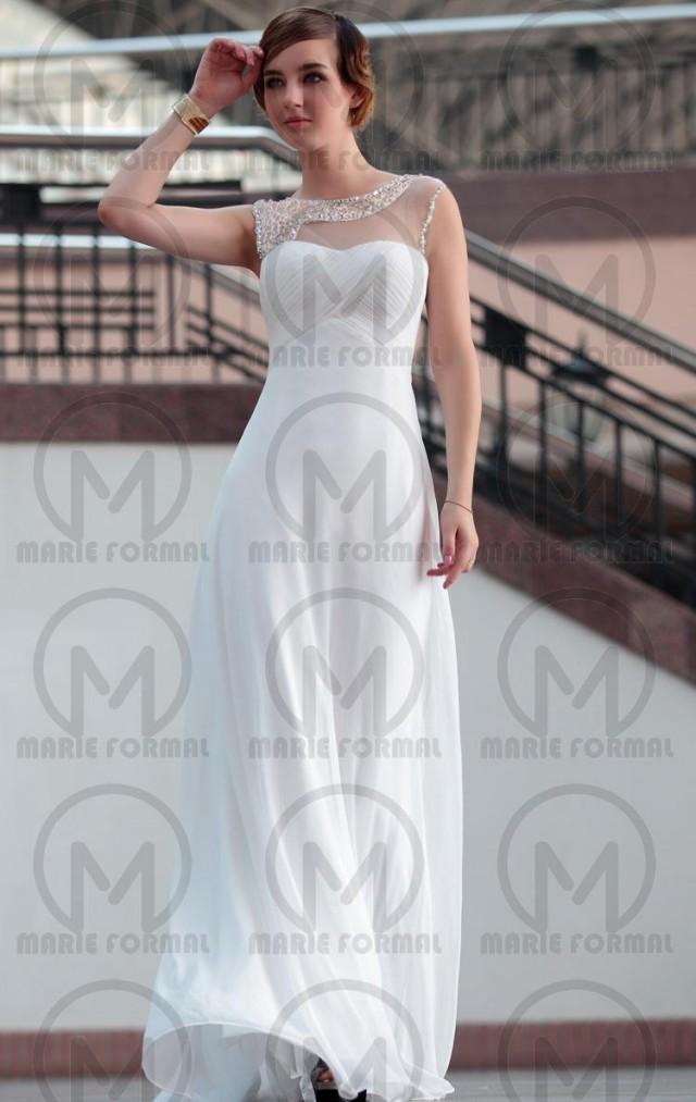 wedding photo - A-line A-line white formal dress for girls