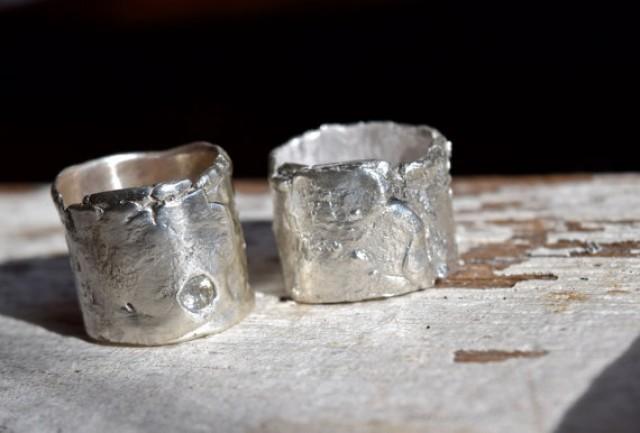 wedding rings artisan sapphire sterling silver recycled primitive wide bands urban rustic 2282508 weddbook - Artisan Wedding Rings wedding rings artisan sapphire sterling silver recycled primitive wide bands urban rustic 2282508 weddbook - Artisan Wedding Rings