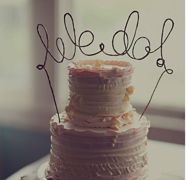 Rustic WE DO Cake Topper Banner Rustic WE DO Cake Topper Banner