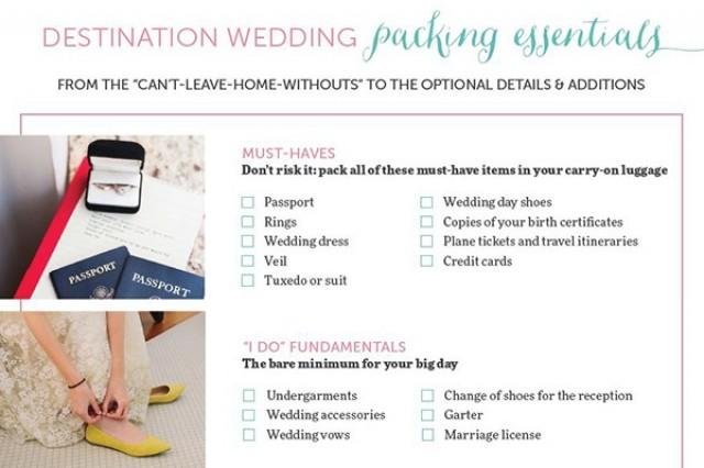 The Only Destination Wedding Packing List You Need Weddbook