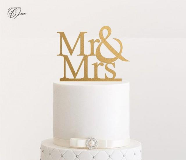 Mr And Mrs Wedding Cake Toppers