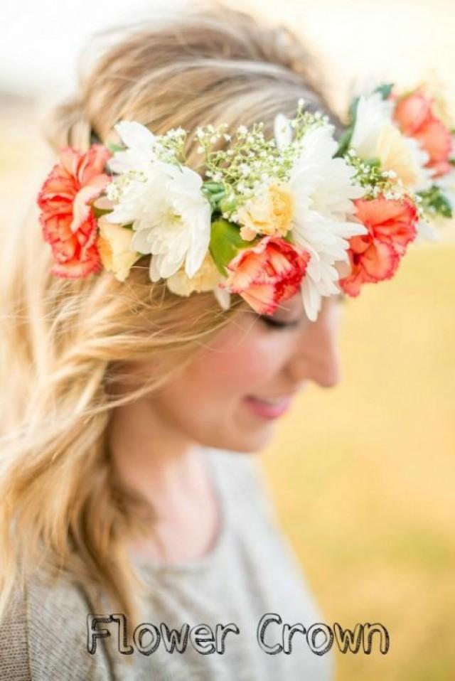 wedding photo - Fabulous DIY Bridal Flower Crown To Rock This Summer 