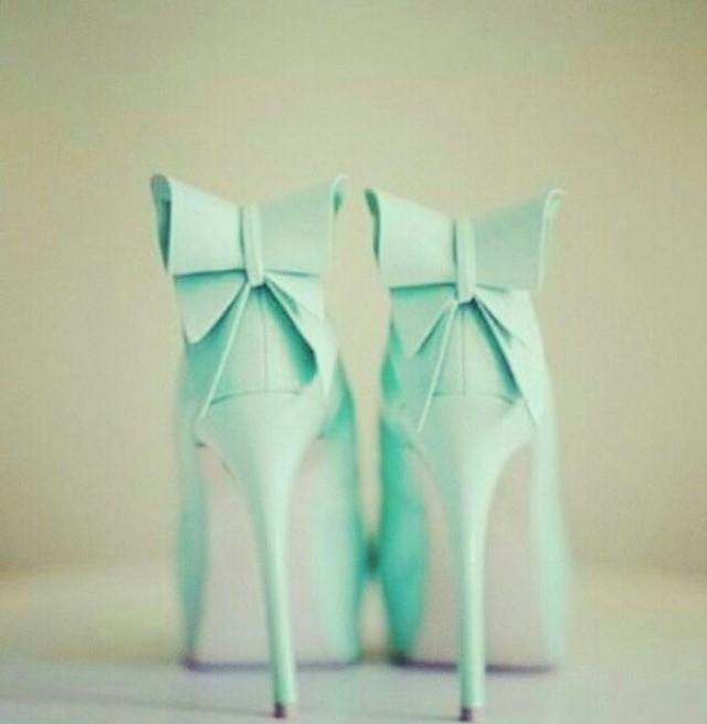 wedding photo - Mint Bridal Shoes