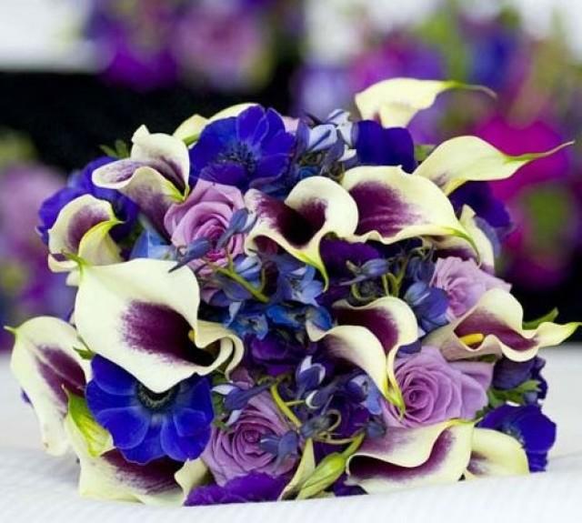 wedding photo - Blue Wedding Flowers